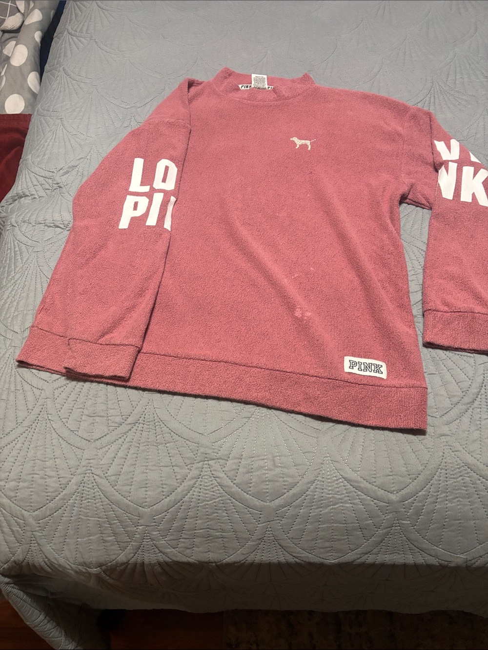 PINK Victoria's Secret Dusty Rose Crewneck Sweatshirt